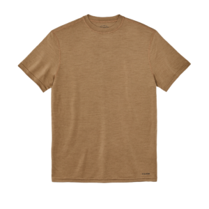 210g Merino Wool Short Sleeve Crewneck - Rugged Tan